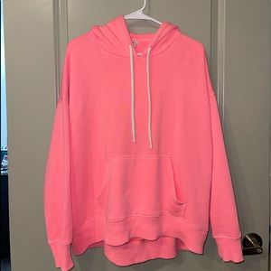 neon pink lightweight hoodie